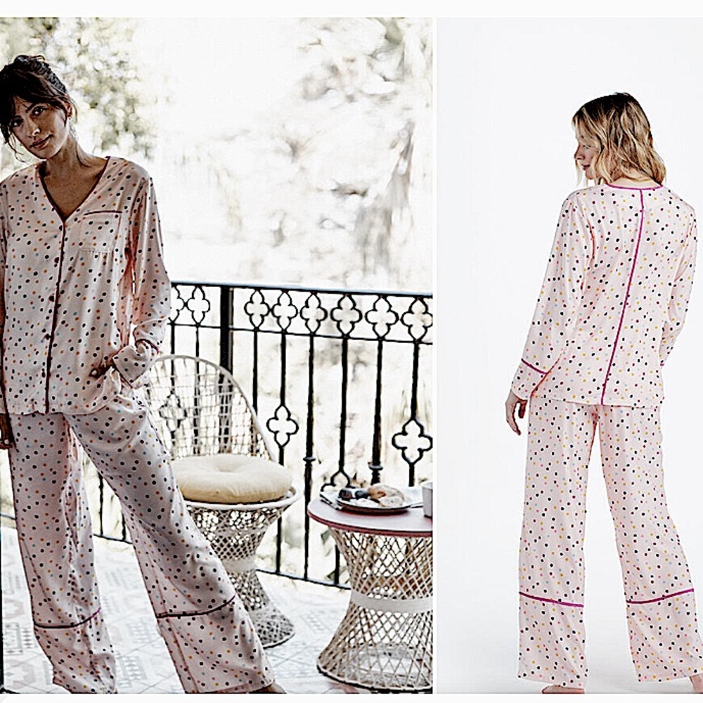 Summersalt Polka Dot pajama set top and bottom NWT brand new set both size XL